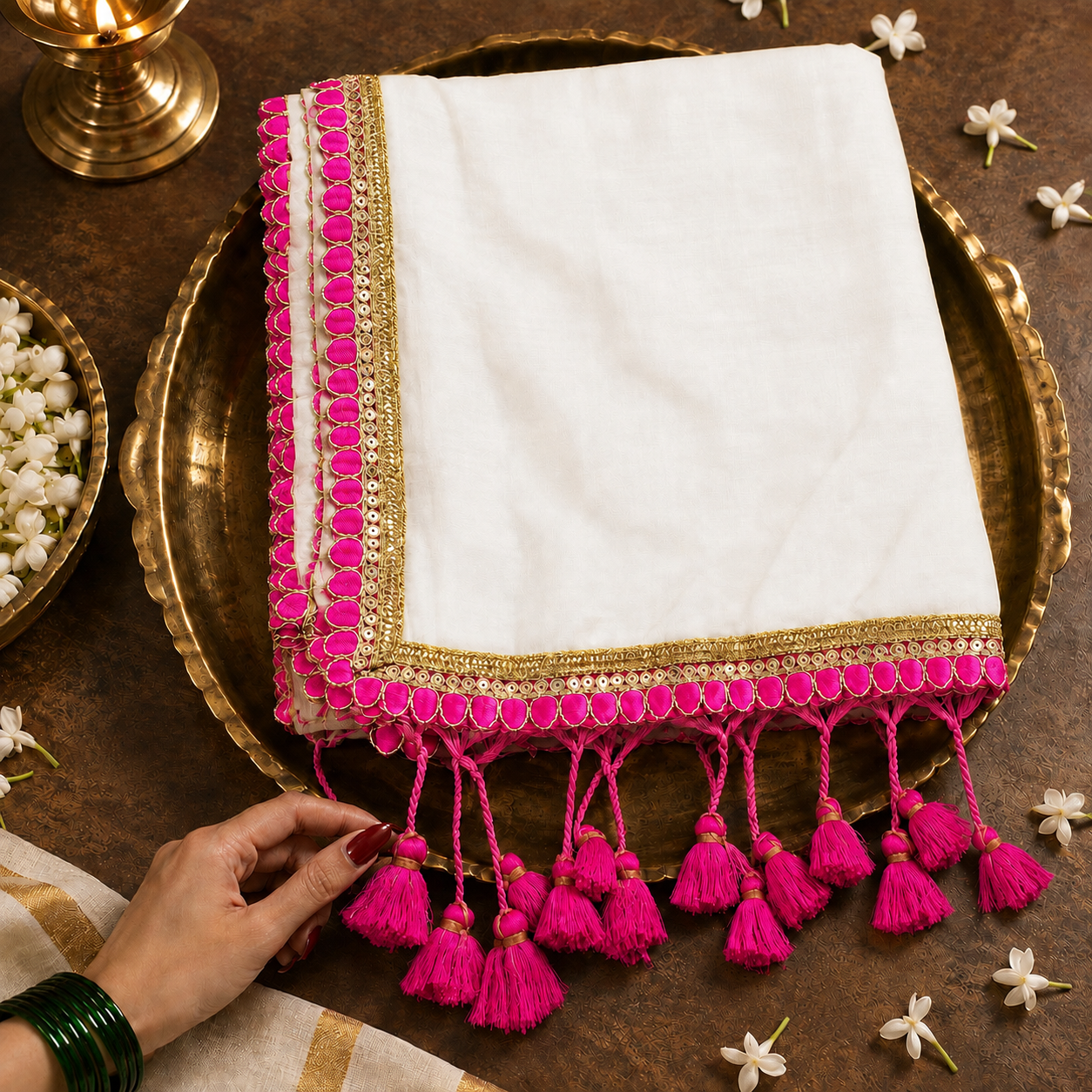 120 Count Pure Mulcotton Saree