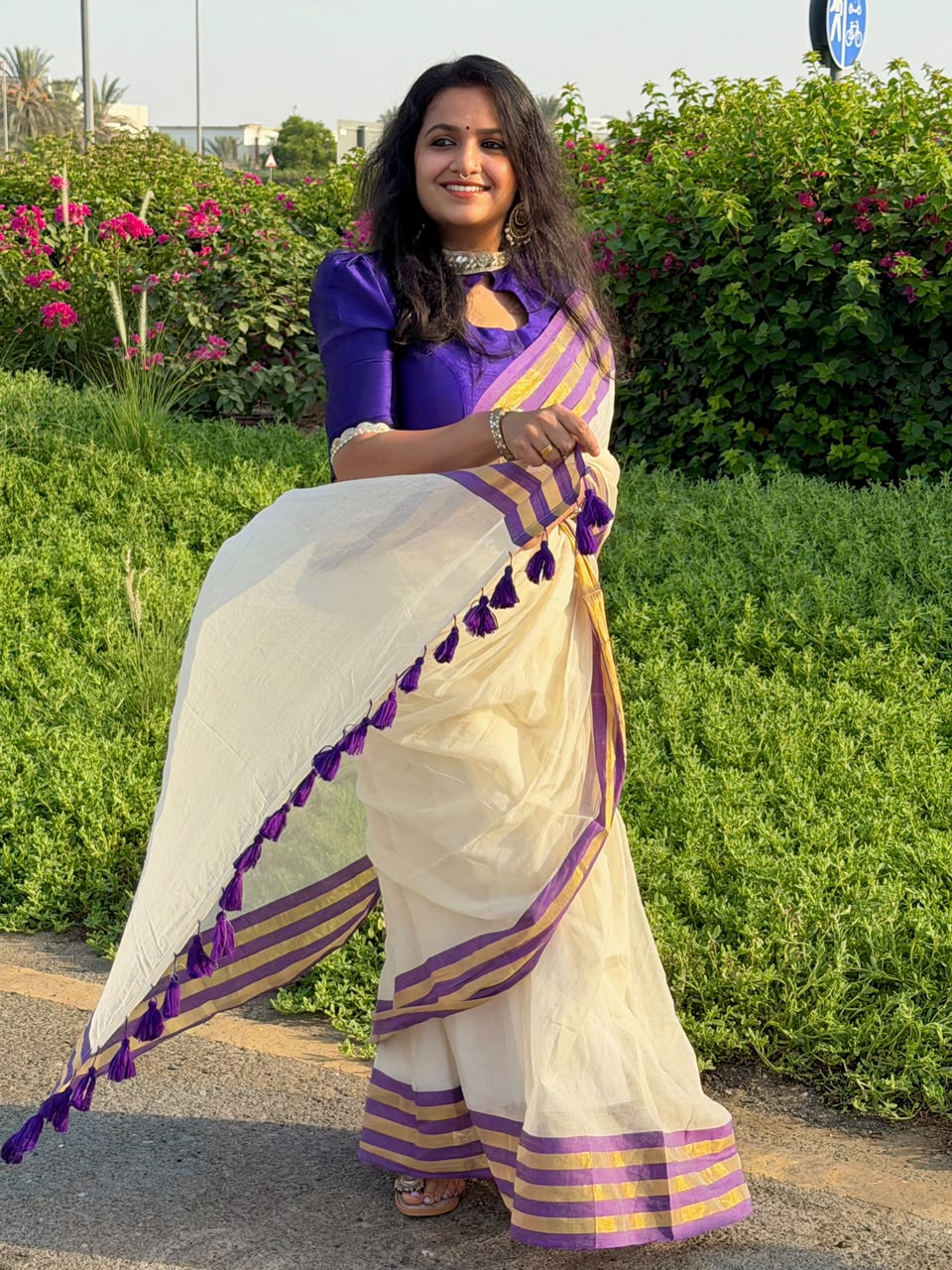 120 Count Pure Mulcotton Saree inspired from kanchipattu