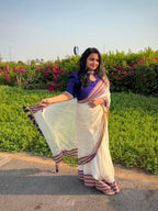 120 Count Pure Mulcotton Saree inspired from kanchipattu
