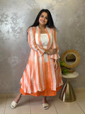 Pure Mul Cotton Midi Jacket Dress