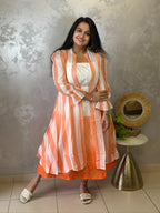 Pure Mul Cotton Midi Jacket Dress