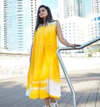Pure Mul Cotton Midi Jacket Dress