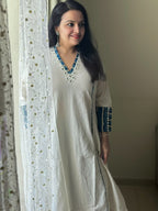 Handloom Cotton Mirror Work Co-ord Set