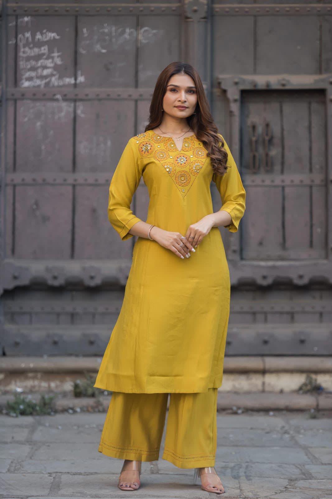 Mustard Yellow Co-ord Set