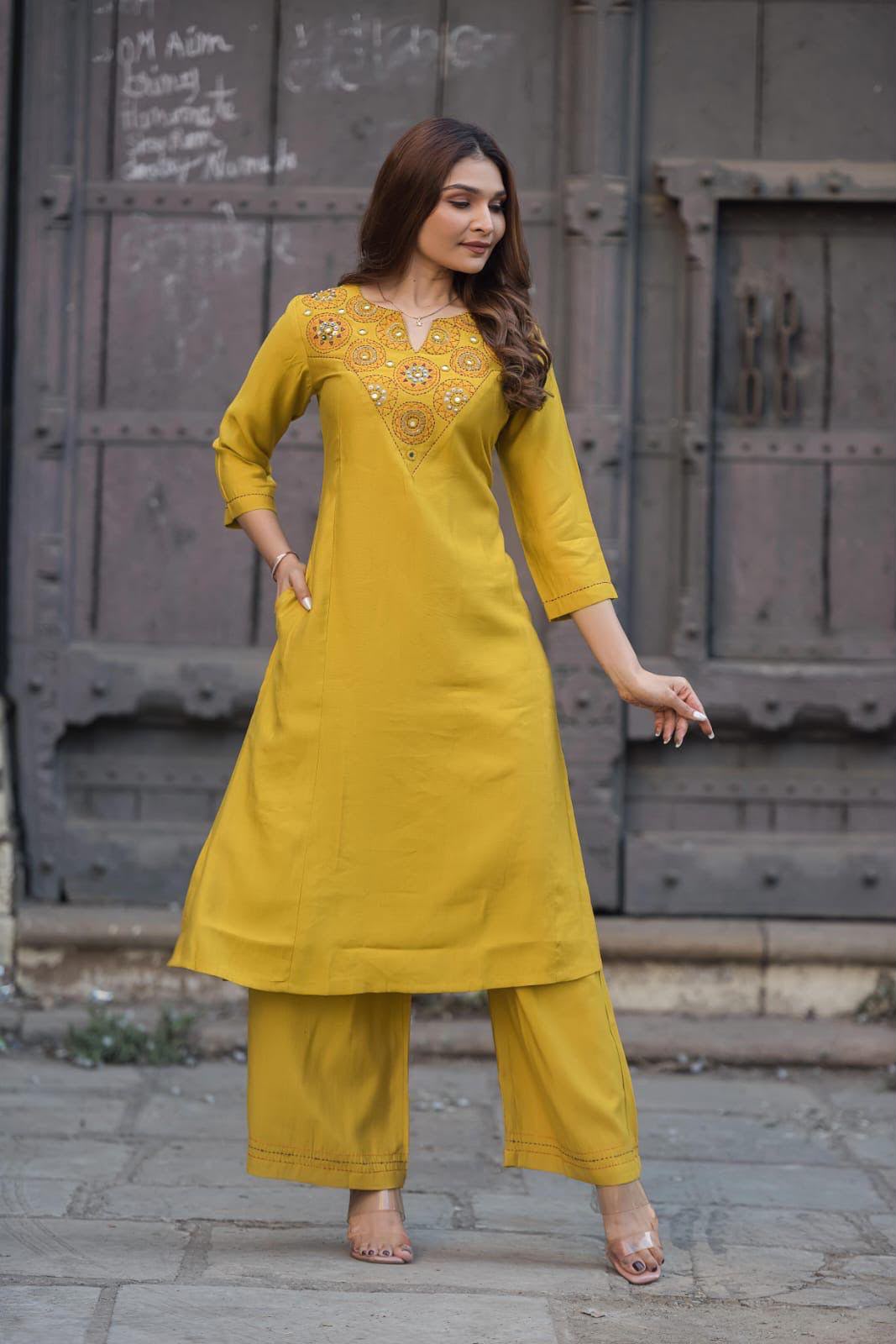 Mustard Yellow Co-ord Set