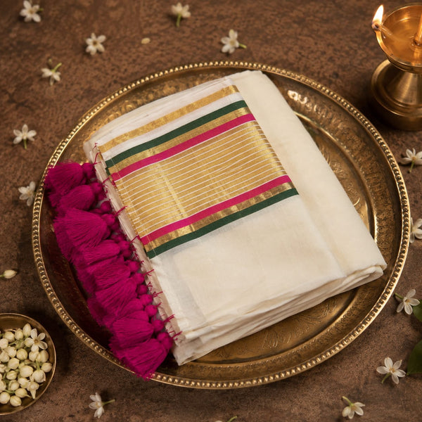 120 Count Pure Mulcotton Saree
