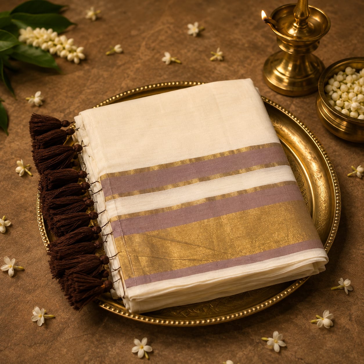 120 Count Pure Mulcotton Saree