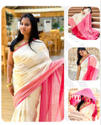 120 Count Pure Mulcotton Saree