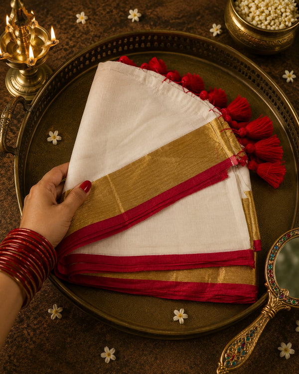 120 Count Pure Mulcotton Saree