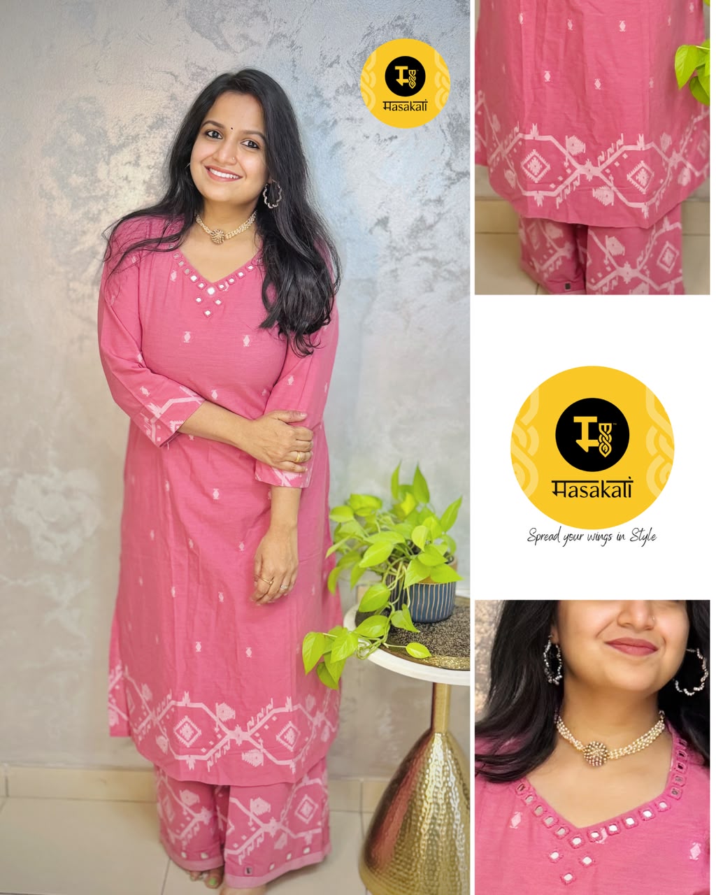 Pure handloom cotton coord set