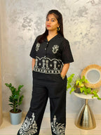 Embroidered Cotton Co-ord Set