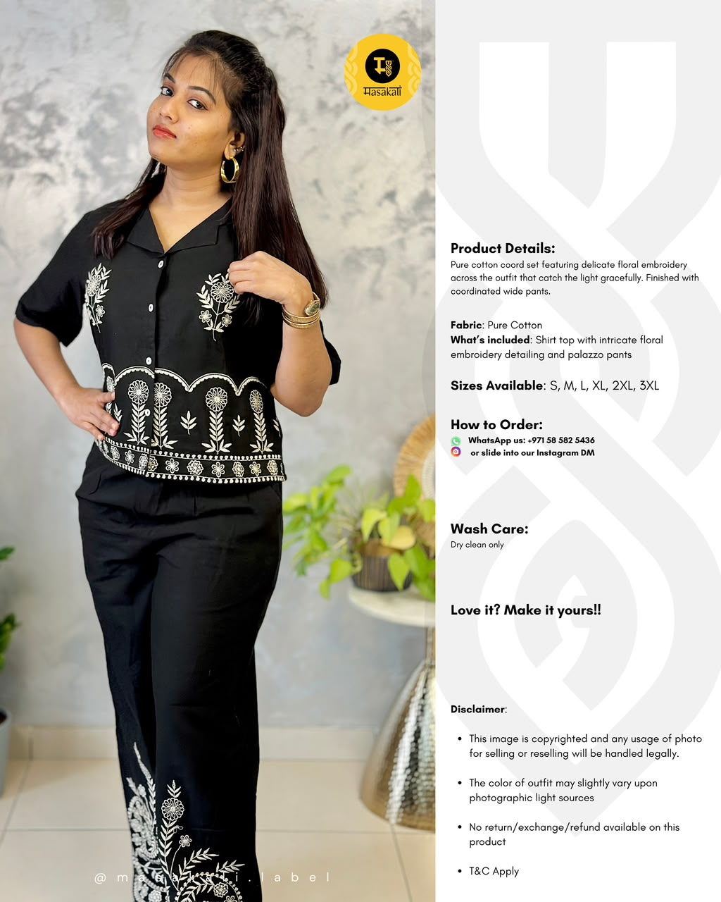 Embroidered Cotton Co-ord Set