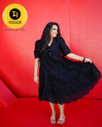 Soft Cotton hakoba dress with pockets