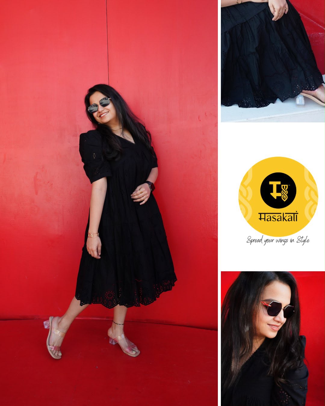 Soft Cotton hakoba dress with pockets
