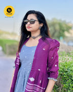 Jamdani Dress with Jacket