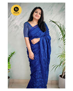 Mul Cotton Saree – Chikankari Inspired Work