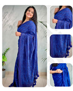 Mul Cotton Saree – Chikankari Inspired Work