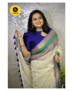 120count Pure mulcotton Saree