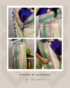 120count Pure mulcotton Saree