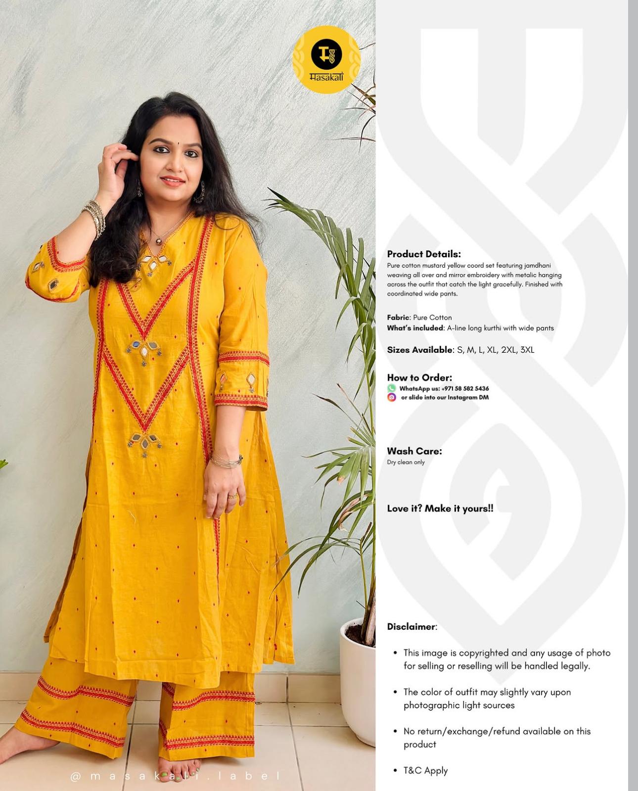 Pure handloom cotton coord