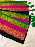 120 Count Pure Mulcotton Saree inspired from kanchipattu